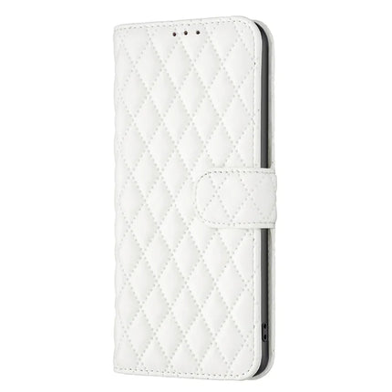 BINFEN COLOR BF Style-14 For Samsung Galaxy A56 5G Case Rhombus Phone Leather Cover Stand