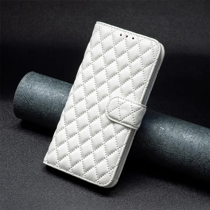 BINFEN COLOR BF Style-14 For Samsung Galaxy A56 5G Case Rhombus Phone Leather Cover Stand