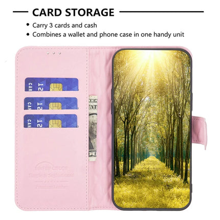 BINFEN COLOR BF Style-14 For Samsung Galaxy A56 5G Case Rhombus Phone Leather Cover Stand