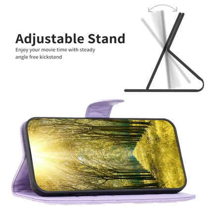 BINFEN COLOR BF Style-14 For Samsung Galaxy A56 5G Case Rhombus Phone Leather Cover Stand