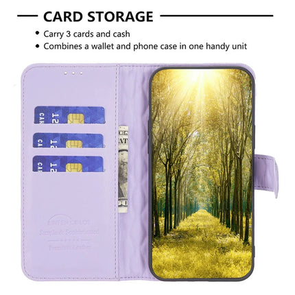 BINFEN COLOR BF Style-14 For Samsung Galaxy A56 5G Case Rhombus Phone Leather Cover Stand