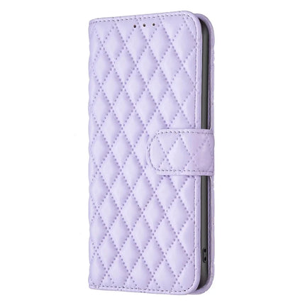 BINFEN COLOR BF Style-14 For Samsung Galaxy A56 5G Case Rhombus Phone Leather Cover Stand