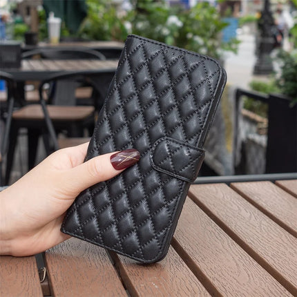 BINFEN COLOR BF Style-14 For Samsung Galaxy A56 5G Case Rhombus Phone Leather Cover Stand