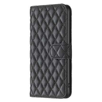 BINFEN COLOR BF Style-14 For Samsung Galaxy A56 5G Case Rhombus Phone Leather Cover Stand