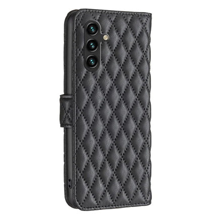 BINFEN COLOR BF Style-14 For Samsung Galaxy A56 5G Case Rhombus Phone Leather Cover Stand