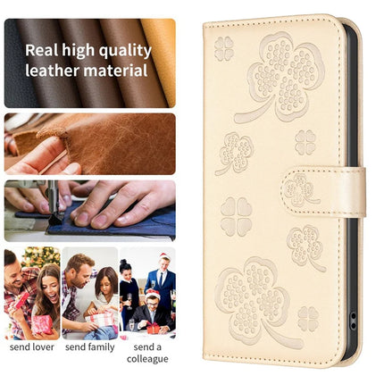 For Samsung Galaxy A56 5G Case Clover Pattern Wallet Stand View Leather Phone Cover