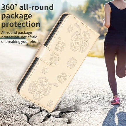 For Samsung Galaxy A56 5G Case Clover Pattern Wallet Stand View Leather Phone Cover