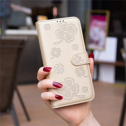For Samsung Galaxy A56 5G Case Clover Pattern Wallet Stand View Leather Phone Cover