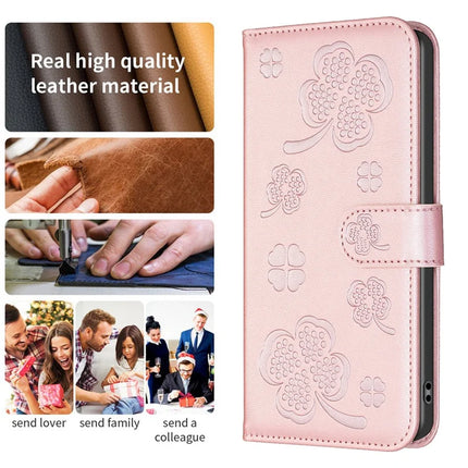 For Samsung Galaxy A56 5G Case Clover Pattern Wallet Stand View Leather Phone Cover