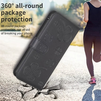 For Samsung Galaxy A56 5G Case Clover Pattern Wallet Stand View Leather Phone Cover