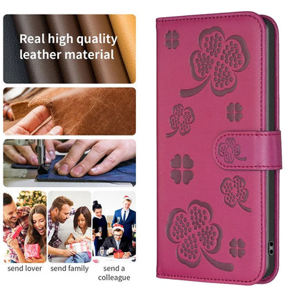 For Samsung Galaxy A56 5G Case Clover Pattern Wallet Stand View Leather Phone Cover