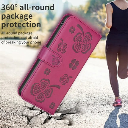 For Samsung Galaxy A56 5G Case Clover Pattern Wallet Stand View Leather Phone Cover