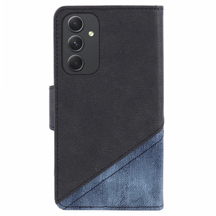 For Samsung Galaxy A56 5G Case Splicing Texture Leather Phone Cover Viewing Stand