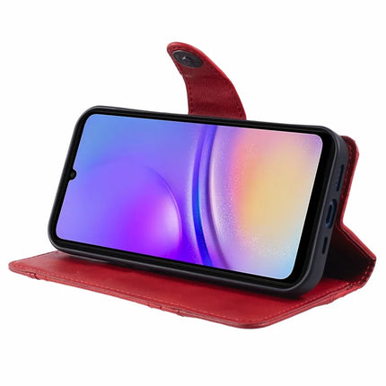 For Samsung Galaxy A56 5G Case Splicing Texture Leather Phone Cover Viewing Stand
