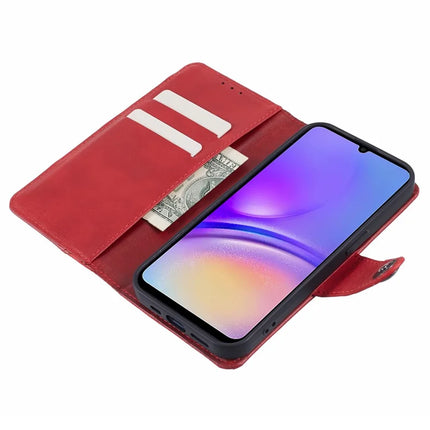 For Samsung Galaxy A56 5G Case Splicing Texture Leather Phone Cover Viewing Stand