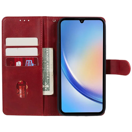 For Samsung Galaxy A56 5G Case PU Leather Wallet Protective Phone Cover Calf Texture