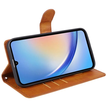 For Samsung Galaxy A56 5G Case PU Leather Wallet Protective Phone Cover Calf Texture