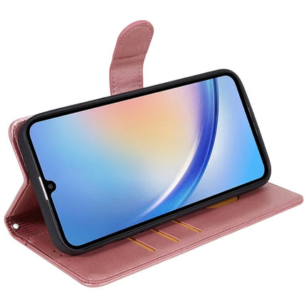 For Samsung Galaxy A56 5G Case PU Leather Wallet Protective Phone Cover Calf Texture