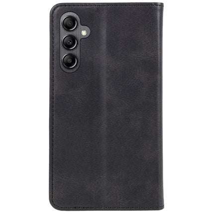 For Samsung Galaxy A56 5G Case Strong Magnetic PU Leather Phone Cover Calf Texture