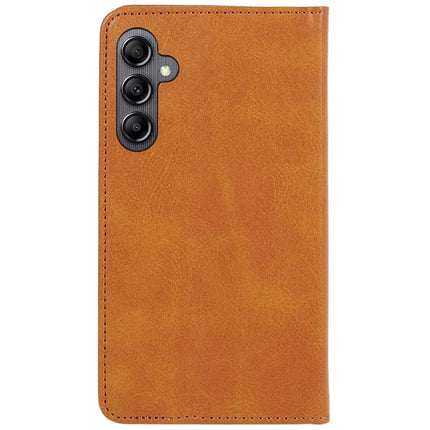 For Samsung Galaxy A56 5G Case Strong Magnetic PU Leather Phone Cover Calf Texture
