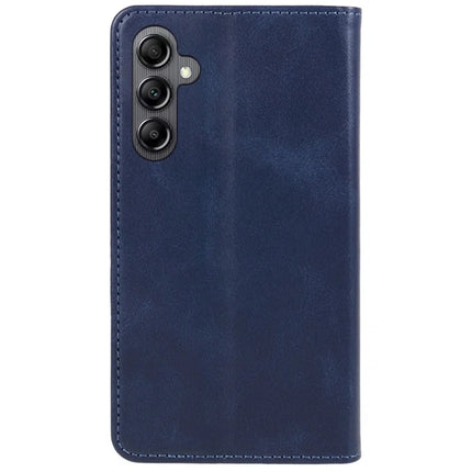 For Samsung Galaxy A56 5G Case Strong Magnetic PU Leather Phone Cover Calf Texture