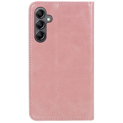For Samsung Galaxy A56 5G Case Strong Magnetic PU Leather Phone Cover Calf Texture