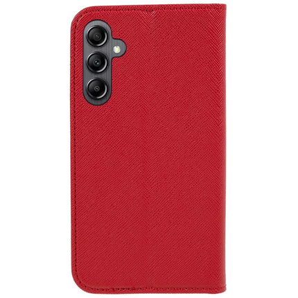 For Samsung Galaxy A56 5G Case Cross Texture Leather Phone Cover Hidden Magnetic