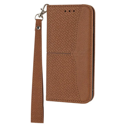 For Google Pixel 9a Case Woven Texture PU Leather Wallet Phone Cover