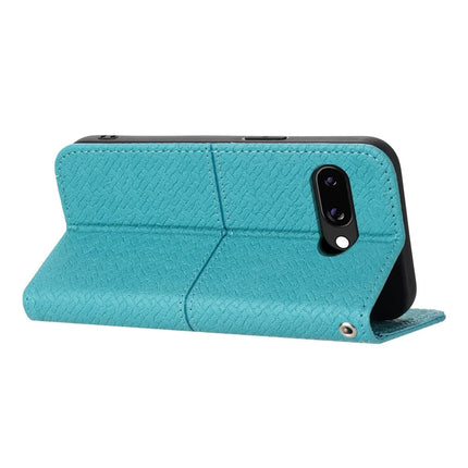For Google Pixel 9a Case Woven Texture PU Leather Wallet Phone Cover