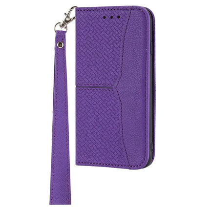 For Google Pixel 9a Case Woven Texture PU Leather Wallet Phone Cover