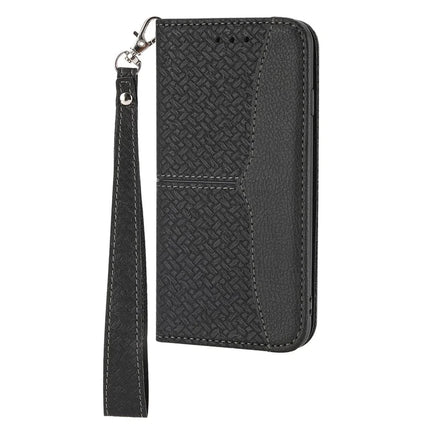 For Google Pixel 9a Case Woven Texture PU Leather Wallet Phone Cover