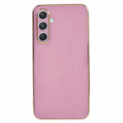 For Samsung Galaxy A16 4G / 5G Case TPU Slim Fit Shockproof Phone Cover 6D Electroplating - Purple