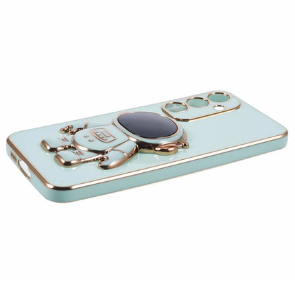For Samsung Galaxy A05s 4G Case Electroplating Soft TPU Phone Cover Astronaut Hidden Kickstand