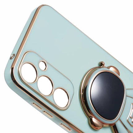 For Samsung Galaxy A05s 4G Case Electroplating Soft TPU Phone Cover Astronaut Hidden Kickstand