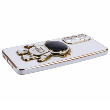 For Samsung Galaxy A05s 4G Case Electroplating Soft TPU Phone Cover Astronaut Hidden Kickstand
