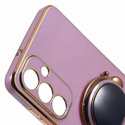 For Samsung Galaxy A05s 4G Case Electroplating Soft TPU Phone Cover Astronaut Hidden Kickstand