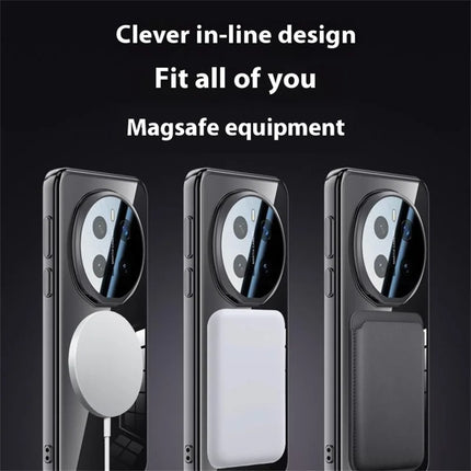 For Honor Magic7 Pro 5G Case Compatible with MagSafe Lens Kickstand Clear PC Back Cover