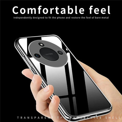 MOFI For Honor X60 5G Case Anti-Scratch Clear Soft TPU Phone Cover