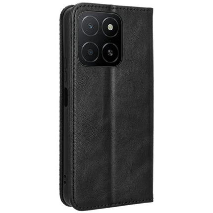 For Honor X5b Plus / X5b Leather Case Wallet Stand Retro Texture Phone Cover