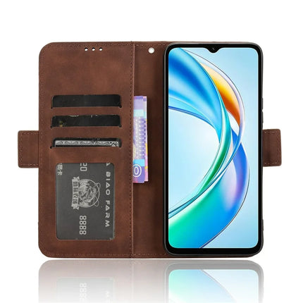 For Honor X5b Plus / X5b Leather Case Phone Wallet Cover with Multiple Card Slots