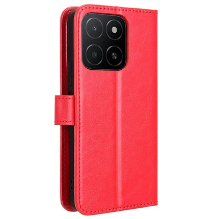 For Honor X5b Plus / X5b Case Crazy Horse Texture PU Leather Phone Wallet Cover