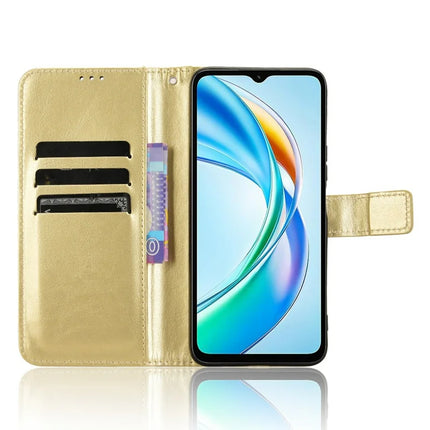 For Honor X5b Plus / X5b Case Crazy Horse Texture PU Leather Phone Wallet Cover