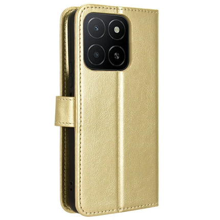 For Honor X5b Plus / X5b Case Crazy Horse Texture PU Leather Phone Wallet Cover