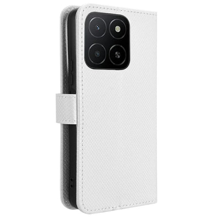 For Honor X5b Plus / X5b Case PU Leather Diamond Texture Wallet Phone Cover