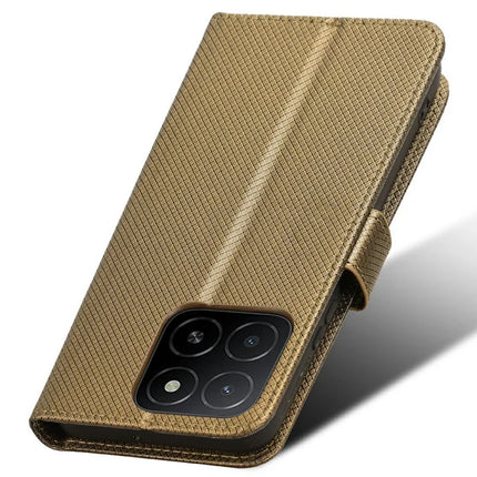 For Honor X5b Plus / X5b Case PU Leather Diamond Texture Wallet Phone Cover