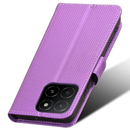 For Honor X5b Plus / X5b Case PU Leather Diamond Texture Wallet Phone Cover