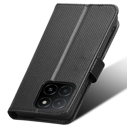 For Honor X5b Plus / X5b Case PU Leather Diamond Texture Wallet Phone Cover