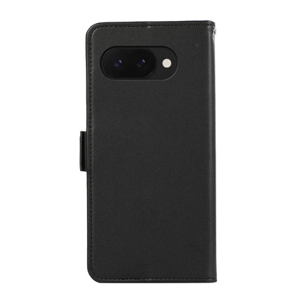 ABEEL For Google Pixel 9a Case Leather Phone Cover with RFID Blocking Wallet