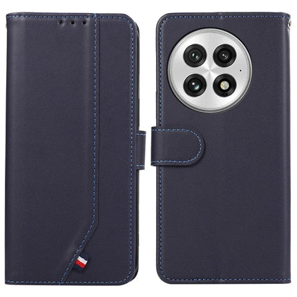 For OnePlus 13 Case RFID Blocking Flip Leather Phone Cover - Blue
