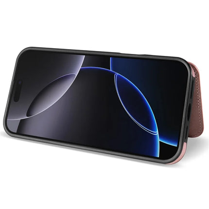 For iPhone 16 Pro Max Case with Wrist Strap Card Slots Rhombus Leather+TPU Phone Cover